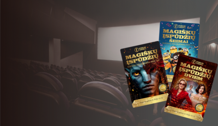 „Forum Cinemas“<br>kuponai nuo 6 €
