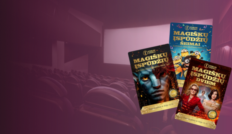 „Forum Cinemas“<br>kuponai nuo 6 €