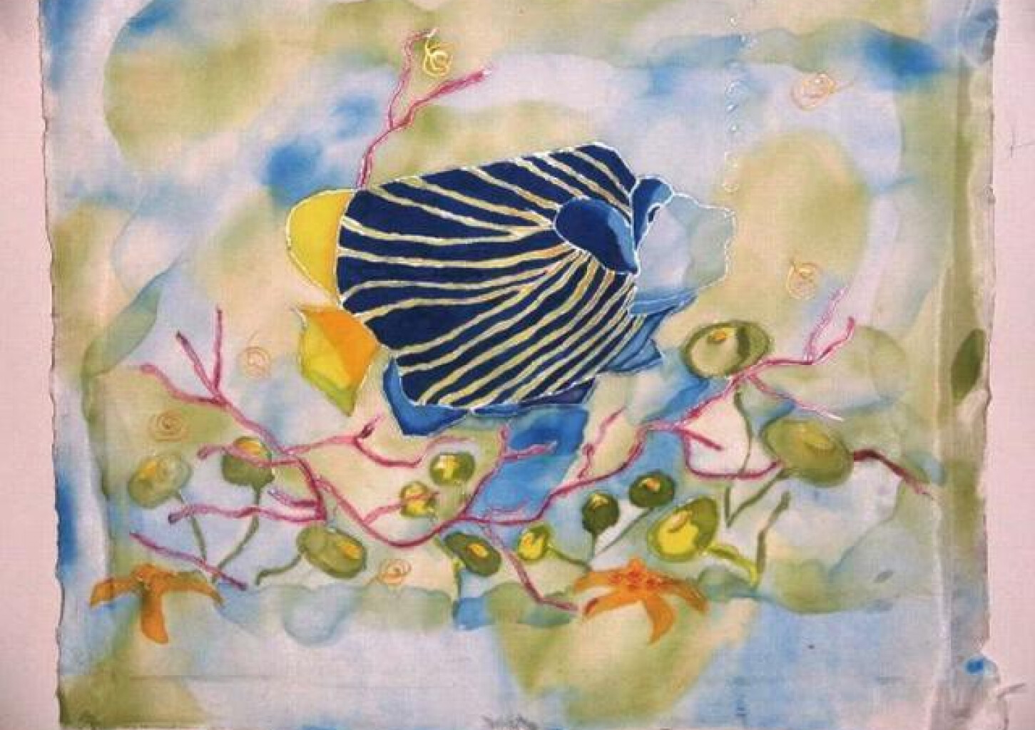 Tapyba ant šilko skarelės