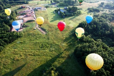 Skrydis oro balionu virš Vilniaus arba Trakų su „Skrisk balionu“ oreiviais #6
