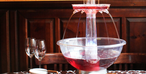 Gėrimų fontanas ir karštas šokoladas su vaisiais #3