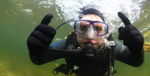 Pažintinis nėrimas ežere su povandenine fotosesija #4