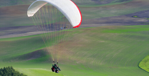 Skrydis parasparniu su filmavimu #1