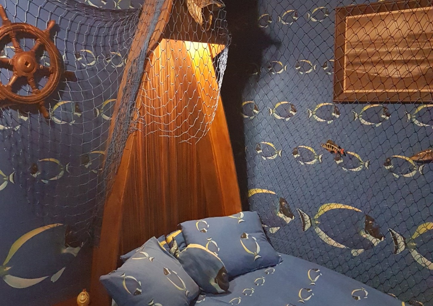 Poilsis dviem unikaliame žvejo kambaryje