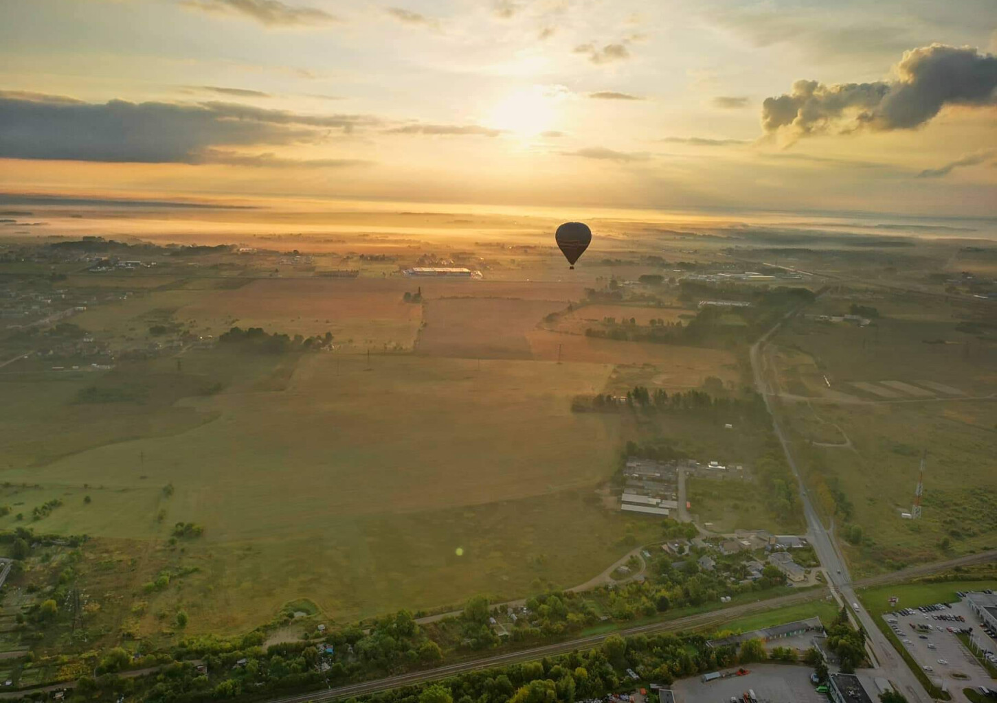 Skrydis oro balionu virš Klaipėdos
