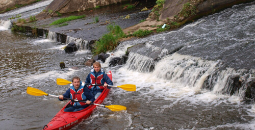Ekstremalus plaukimas baidarėmis Vilnele #1