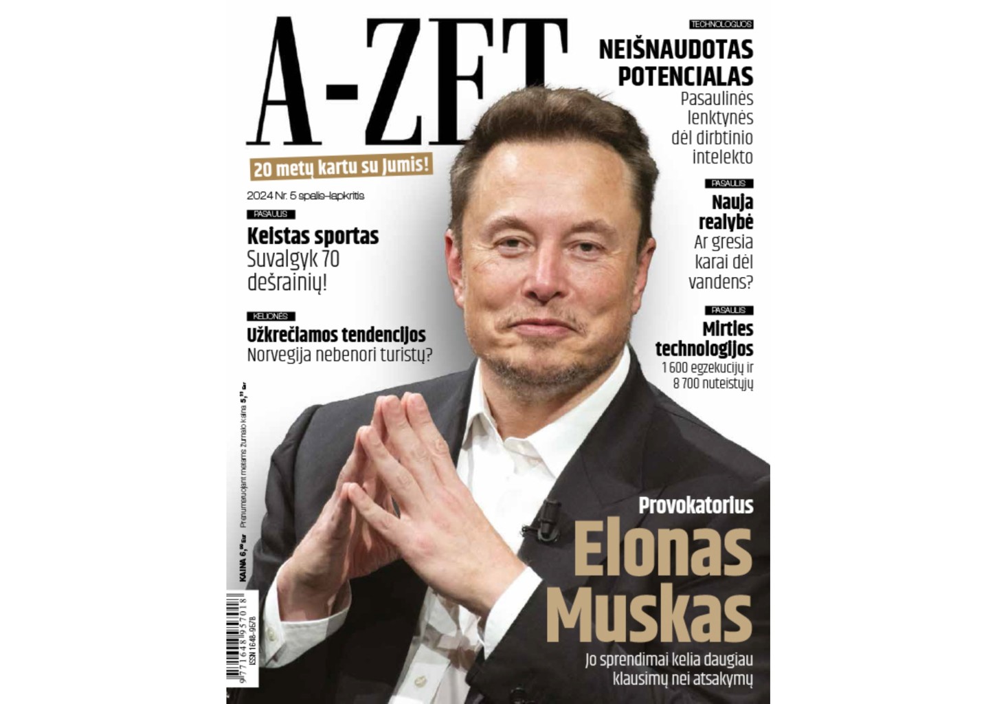 A-ZET prenumerata (12 mėn.)