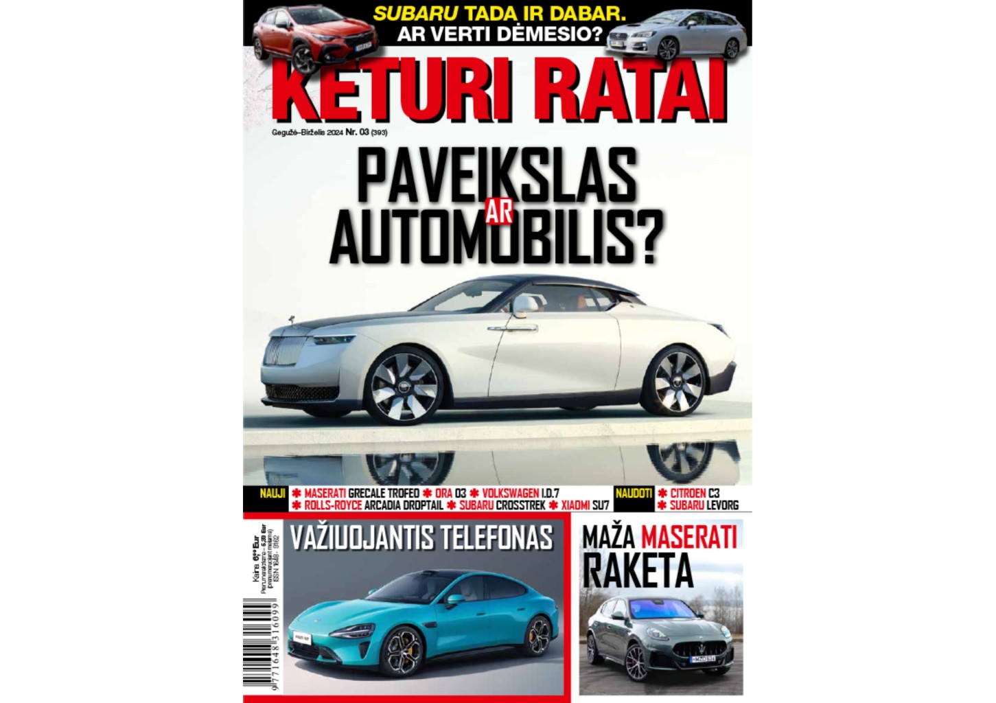 KETURI RATAI prenumerata (6 mėn.)