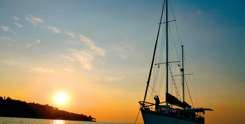 Saulėlydžio sutikimas po jachtos burėmis Kauno mariose #3