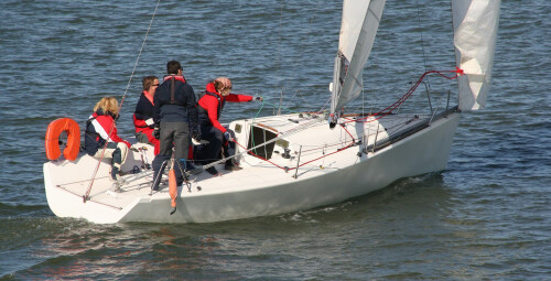 Jachtos buriavimo pamoka Kauno mariose #3