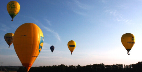 Skrydis oro balionu virš Vilniaus arba Trakų su „Skrisk balionu“ oreiviais dviem #7