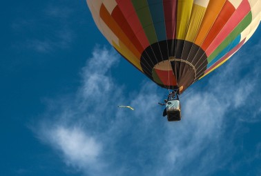 Skrydis oro balionu virš Vilniaus arba Trakų su „Skrisk balionu“ oreiviais dviem #1