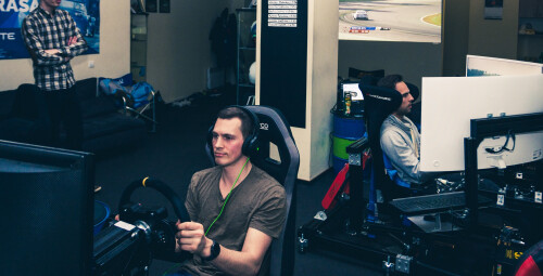 Treniruotė lenktynių simuliatoriuje #5