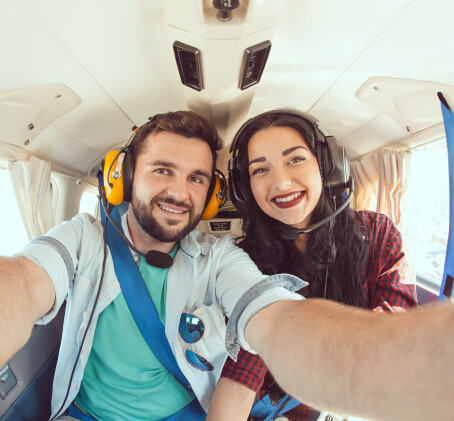 Romantiškas skrydis virš Kauno