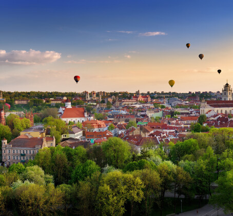 Skrydis oro balionu virš Vilniaus arba Trakų su „Pramogos Ore“ 