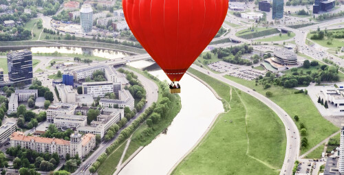 Skrydis oro balionu virš Vilniaus arba Trakų keturiems #2