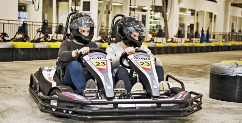 Pasivažinėjimas dviviečiu kartingu „Kartlande“ #1