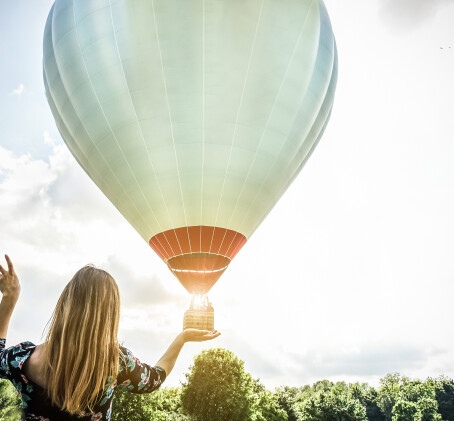 Skrydis oro balionu su „Smile Balloons“ oreiviais