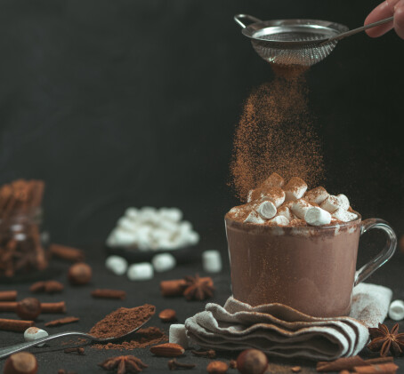 Karšto šokolado desertas „Šokoladinėje“