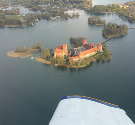 Apžvalginis mokomasis skrydis Kaunas - Trakai - Kaunas