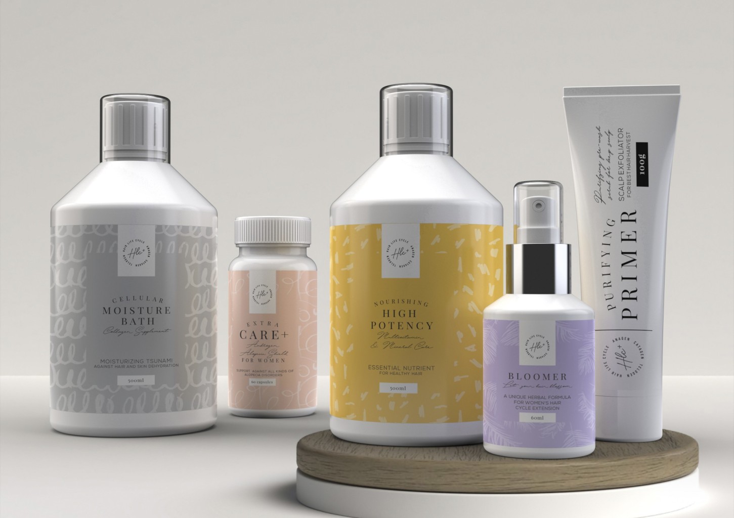 Rinkinys plaukams „HLC+ FORTE PLIUS“ moterims