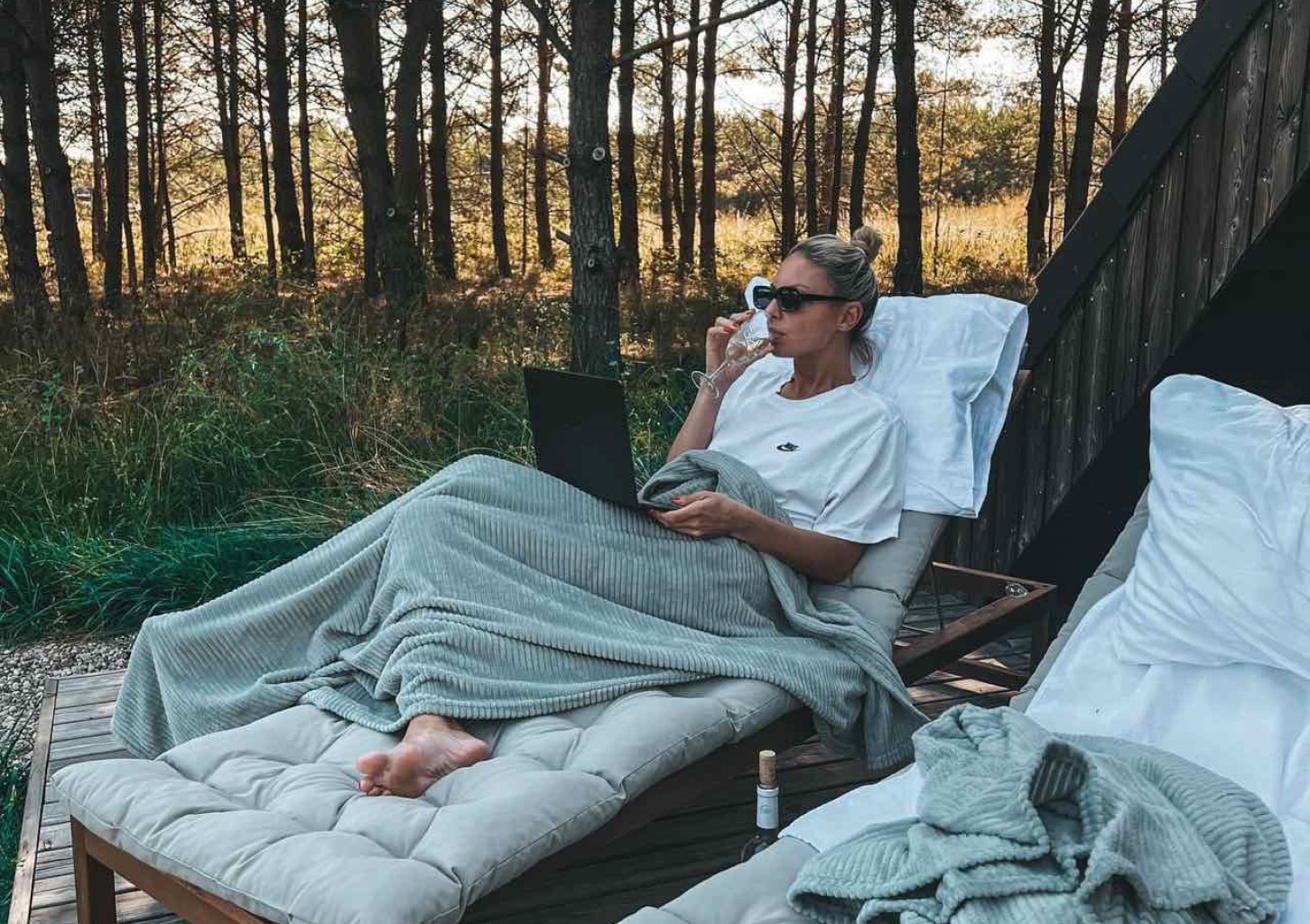 Nakvynė savaitgalį „Dovilės“ namelyje