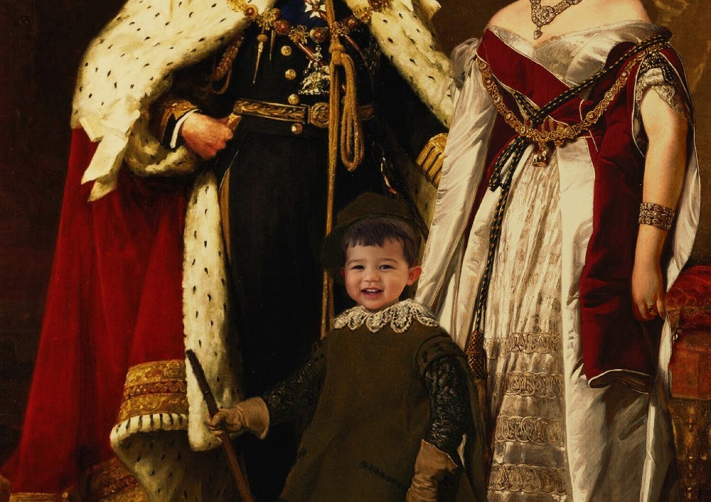 Šeimos portretas (3 asmenų karališka šeima)
