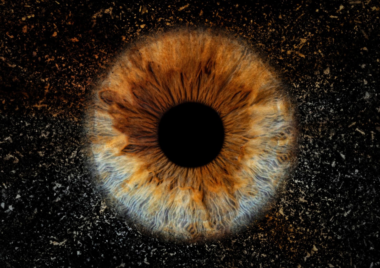 Skaitmeninė akies rainelės nuotrauka „Akių fotografija“ studijoje