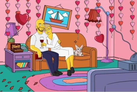 „Simpsonų“ portretas pagal Jūsų nuotrauką (2 asm. portretas visu ūgiu)