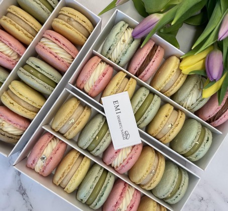 Prancūziški macaroons sausainiai „EMI“