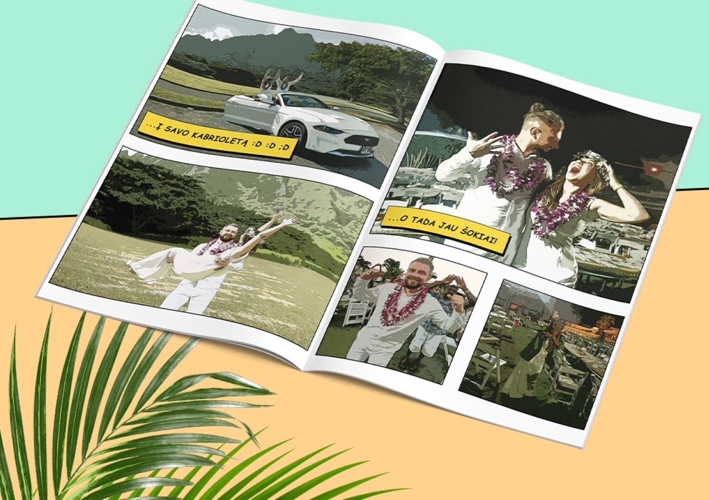 Personalizuota komiksų knygelė 16 psl.