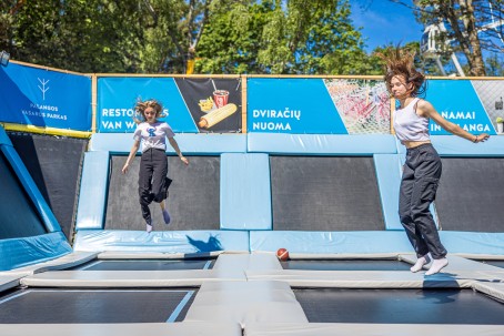 Pramogos „Palangos vasaros parke“: batutai+ninja warrior+labirintas