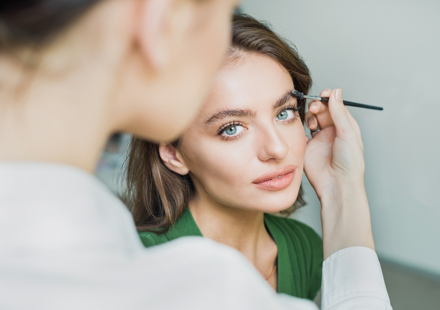 Antakių laminavimas, prisotinimas keratinu ir dažymas