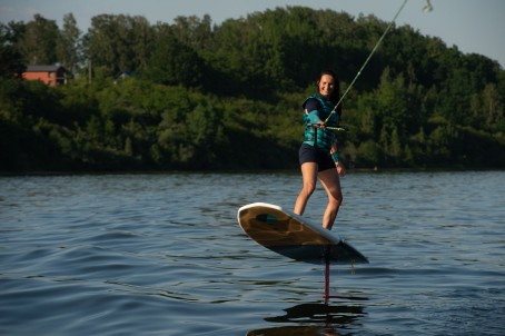 „Wakefoil“ plaukimo pamoka