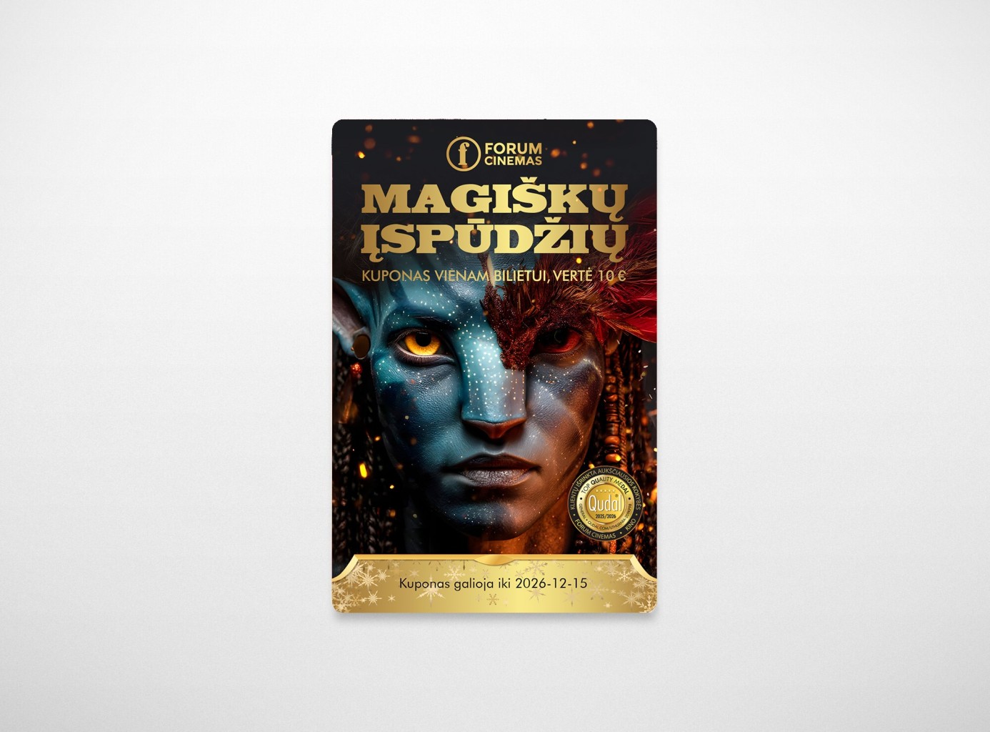 Šventinis  FORUM CINEMAS kino kuponas