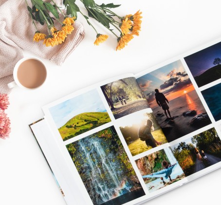Klasikinė fotoknyga A4 formatu su Jūsų nuotraukomis ir tekstais