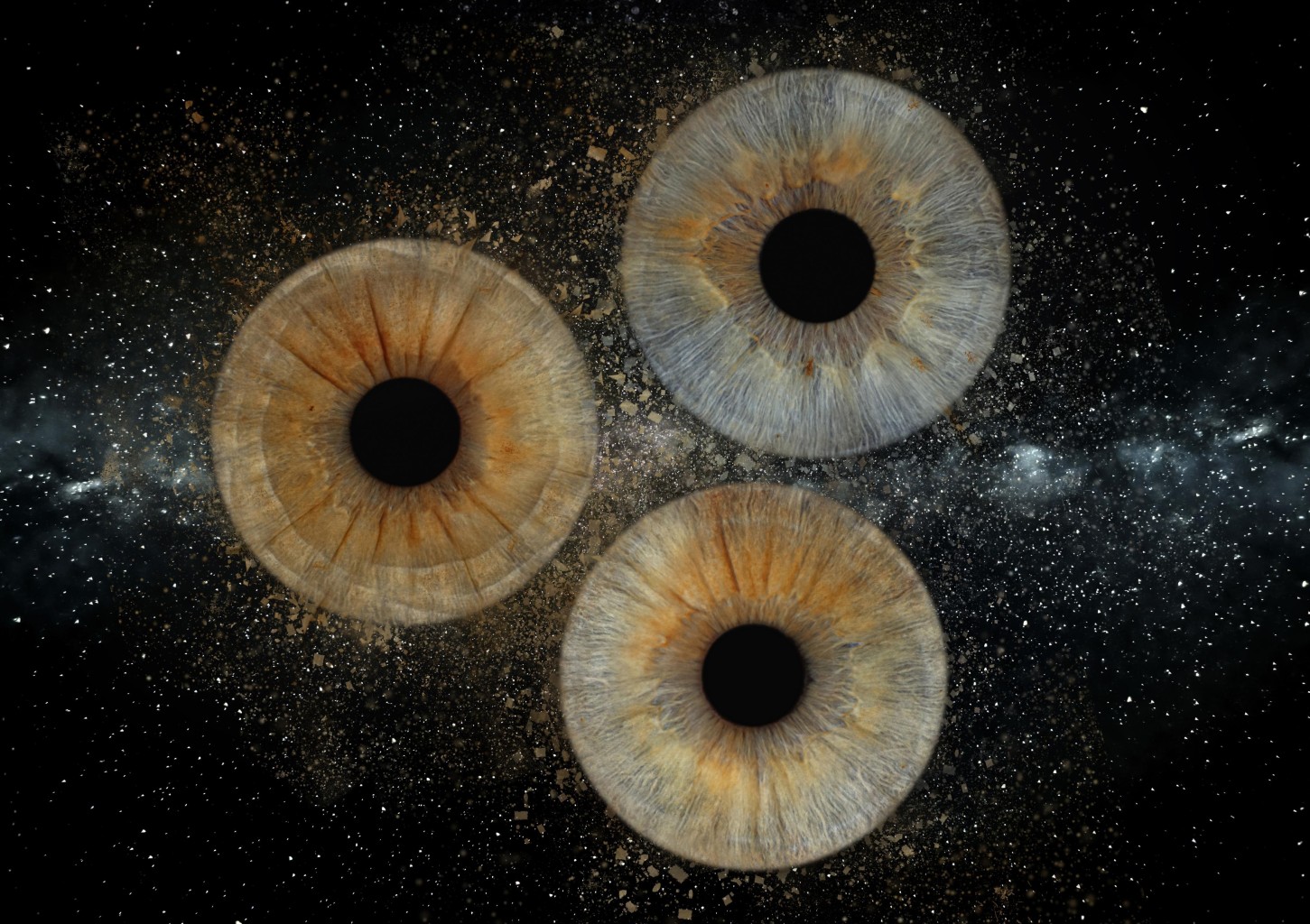 Skaitmeninė 3 akių rainelių nuotrauka studijoje „EyeArt“