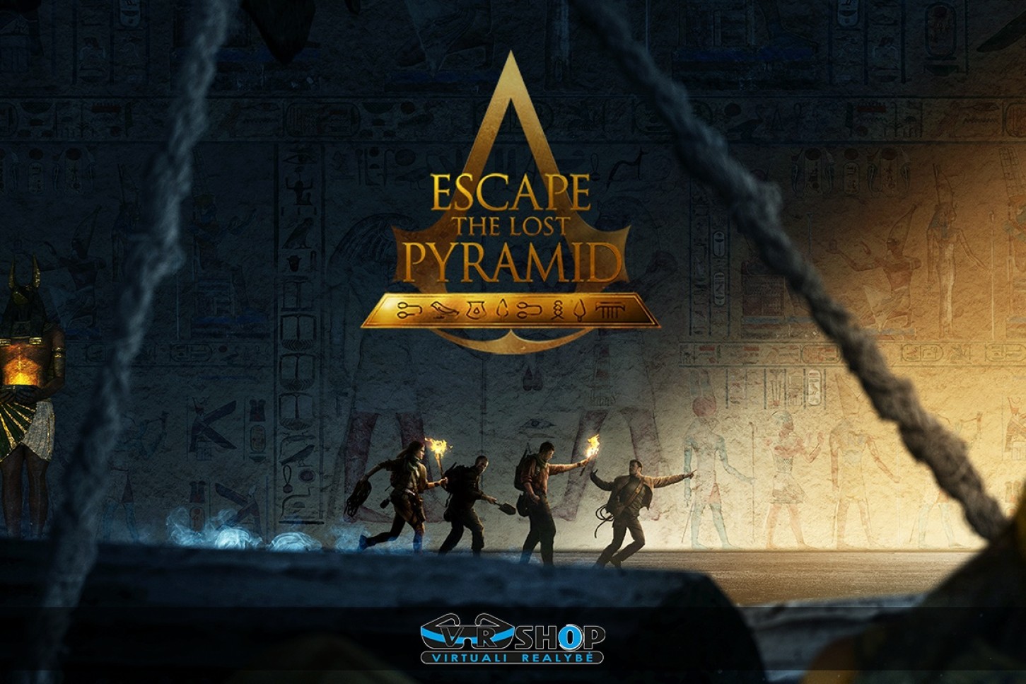 VR pabėgimo kambarys „Escape the Lost Pyramid“