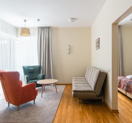 1 naktis 3 asm. ŠEIMAI Mini apartamentuose su sveikatingumo programa