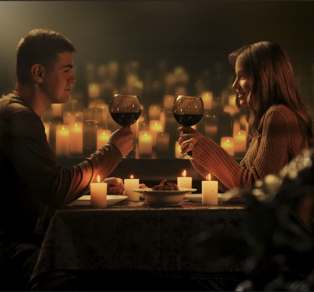 Vakarienė žvakių šviesoje „Candlelit Dinner“ 2 asm.