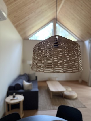 Nakties poilsis „Miško kortai“ namelyje su miegamuoju palėpėje 3 asm.