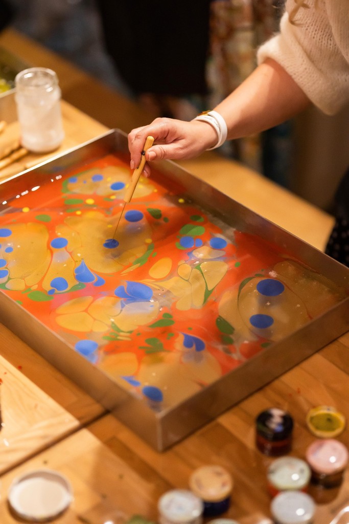 Ebru – tapyba and vandens (A4 formatas)