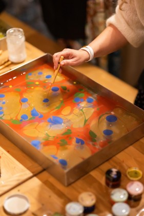 Ebru – tapyba and vandens (A4 formatas)