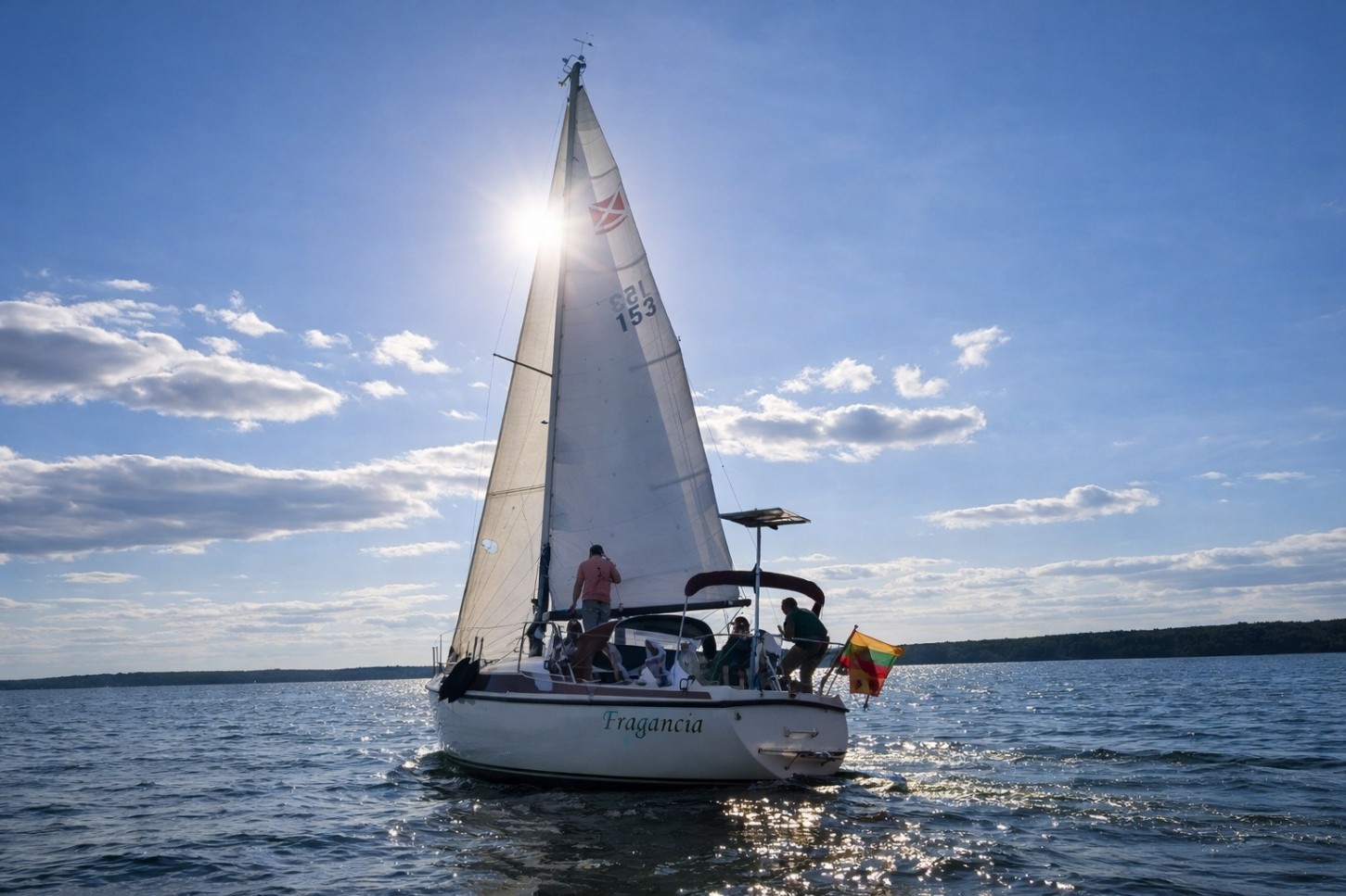 Plaukimas klasikine burine jachta Kauno mariose (2 val.)